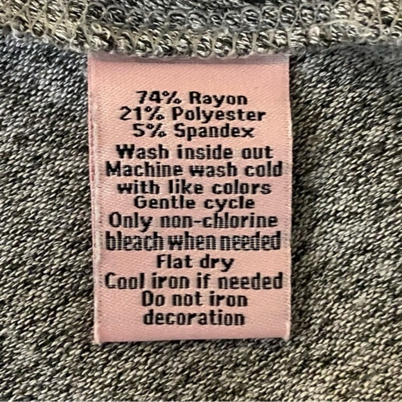 JUICY COUTURE heather grey butterfly, hooded top with rhinestone trim. XS. EUC - Picture 9 of 11